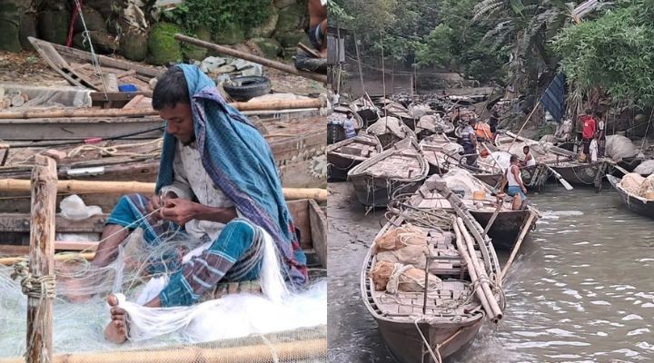 নিষেধাজ্ঞা শেষে নদীতে ফিরছেন জেলেরা: মধ্যরাত থেকে ইলিশ ধরা শুরু